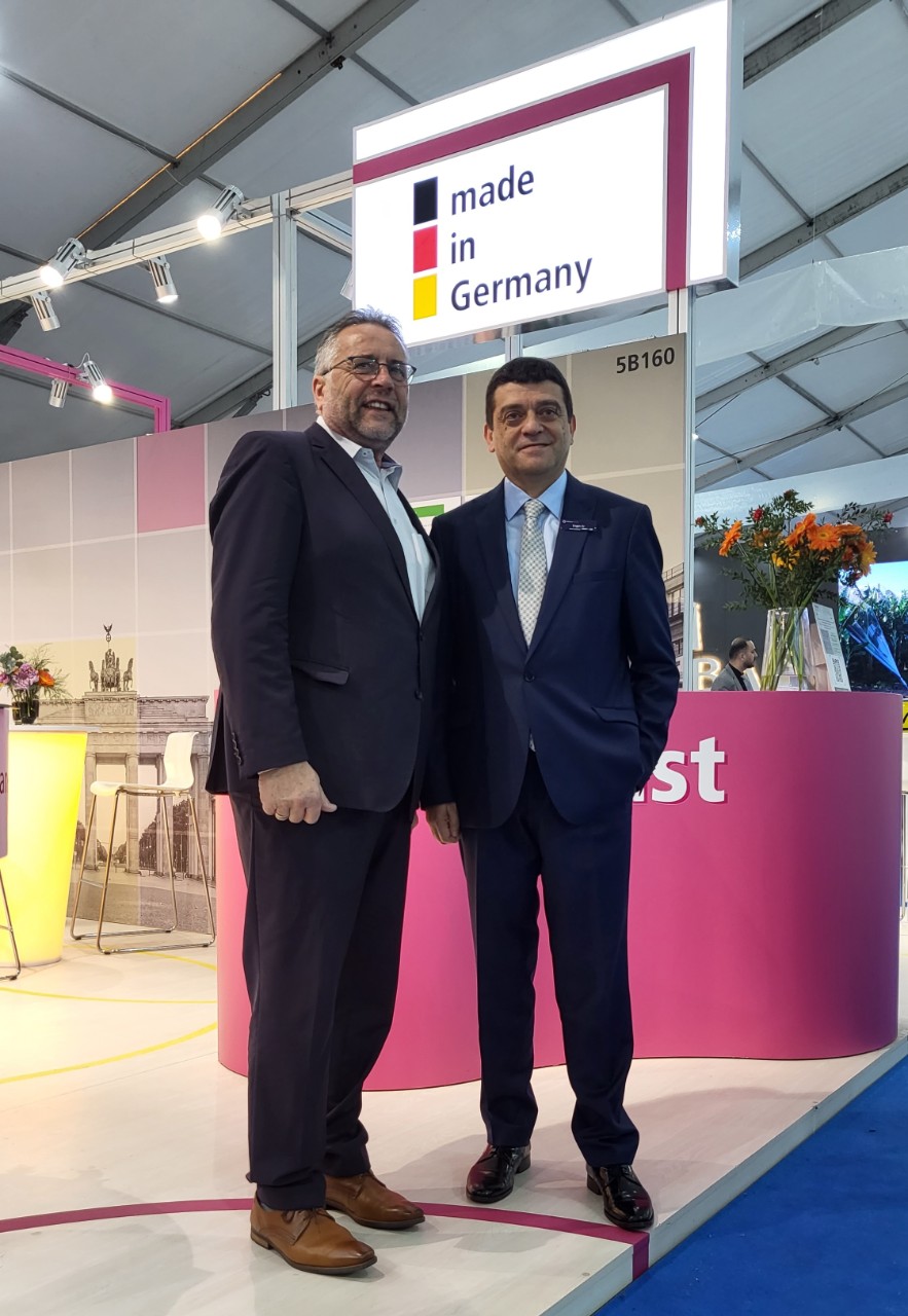Step Systems GmbH CEO’su Harald Braungardt ve Growtech Fuar Direktörü Engin Er 2